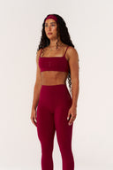 Cloud Compression Strappy Crop - Beet
