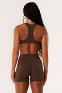 Cloud Compression Open Racer Back Bra - Malt