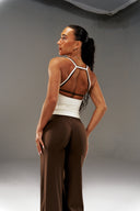 Cloud Compression Wide Leg Leggings - Malt