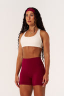 Cloud Compression Open Racer Back Bra - Vanilla