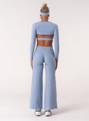 Cloud Compression Long Sleeve Shrug - Dusty Blue