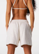 Core Relaxed Track Shorts - Grey Marl