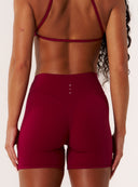 Cloud Compression Mid Rise Shorts - Beet