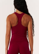 Cloud Compression Open Racer Back Tank - Beet
