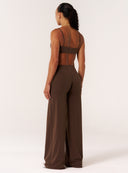 Cloud Compression Wide Leg Leggings - Malt