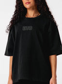 Core Oversized Tee - Washed Out Black