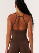 Cloud Compression Square Back Tank - Malt