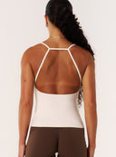 Cloud Compression Square Back Tank - Vanilla