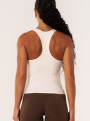 Cloud Compression Open Racer Back Tank - Vanilla