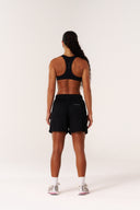 Cloud Compression Open Racer Back Bra - Black