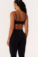 Cloud Compression Strappy Crop - Black
