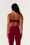 Cloud Compression Strappy Crop - Beet