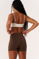 Cloud Compression Strappy Crop - Vanilla