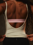 Cloud Compression Backless V Tank - Vanilla