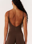 Cloud Compression Backless V Tank - Malt
