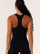 Cloud Compression Open Racer Back Tank - Black