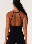 Cloud Compression Square Back Tank - Black