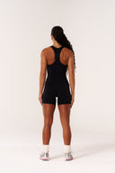 Cloud Compression Open Racer Back Tank - Black