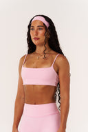Cloud Compression Strappy Crop - Avalon Pink