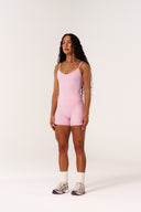 Cloud Compression Backless V Tank - Avalon Pink
