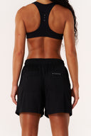 Cloud Compression Open Racer Back Bra - Black