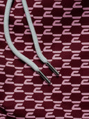 [men] Essentials Euro Boardshorts Berry print and drawcord detail