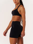 Cloud Compression Mid Rise Shorts - Black