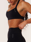 Cloud Compression Luxe Halter Bra - Black