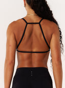 Cloud Compression Square Back Bra - Black