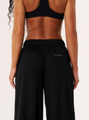 EVDNCE Oversized Wide Leg Mesh Pants - Black