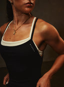 Cloud Compression Square Back Tank - Black