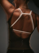 Cloud Compression Square Back Bra - Vanilla