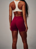 Cloud Compression Mid Rise Shorts - Beet