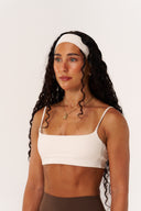 Cloud Compression Strappy Crop - Vanilla