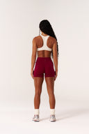 Cloud Compression Mid Rise Shorts - Beet