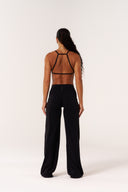 Cloud Compression Square Back Bra - Black