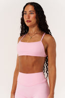Cloud Compression Square Back Bra - Avalon Pink