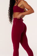 Cloud Compression Leggings - Beet