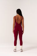 Cloud Compression Backless V Tank - Beet