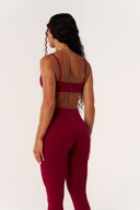 Cloud Compression Strappy Crop - Beet
