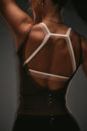 Cloud Compression Backless V Tank - Malt