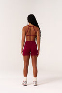 Cloud Compression Square Back Bra - Beet