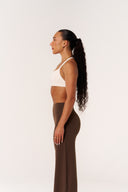 Cloud Compression Wide Leg Leggings - Malt