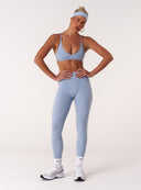 Cloud Compression Mid Rise Leggings - Dusty Blue