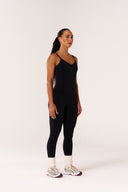 Cloud Compression Backless V Tank - Black