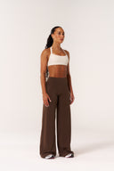 Cloud Compression Wide Leg Leggings - Malt