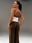 Cloud Compression Wide Leg Leggings - Malt