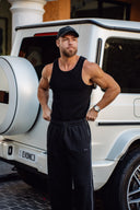 Core Ribbed Tank - Black