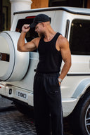 Core Ribbed Tank - Black