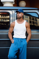 Core Ribbed Tank - White